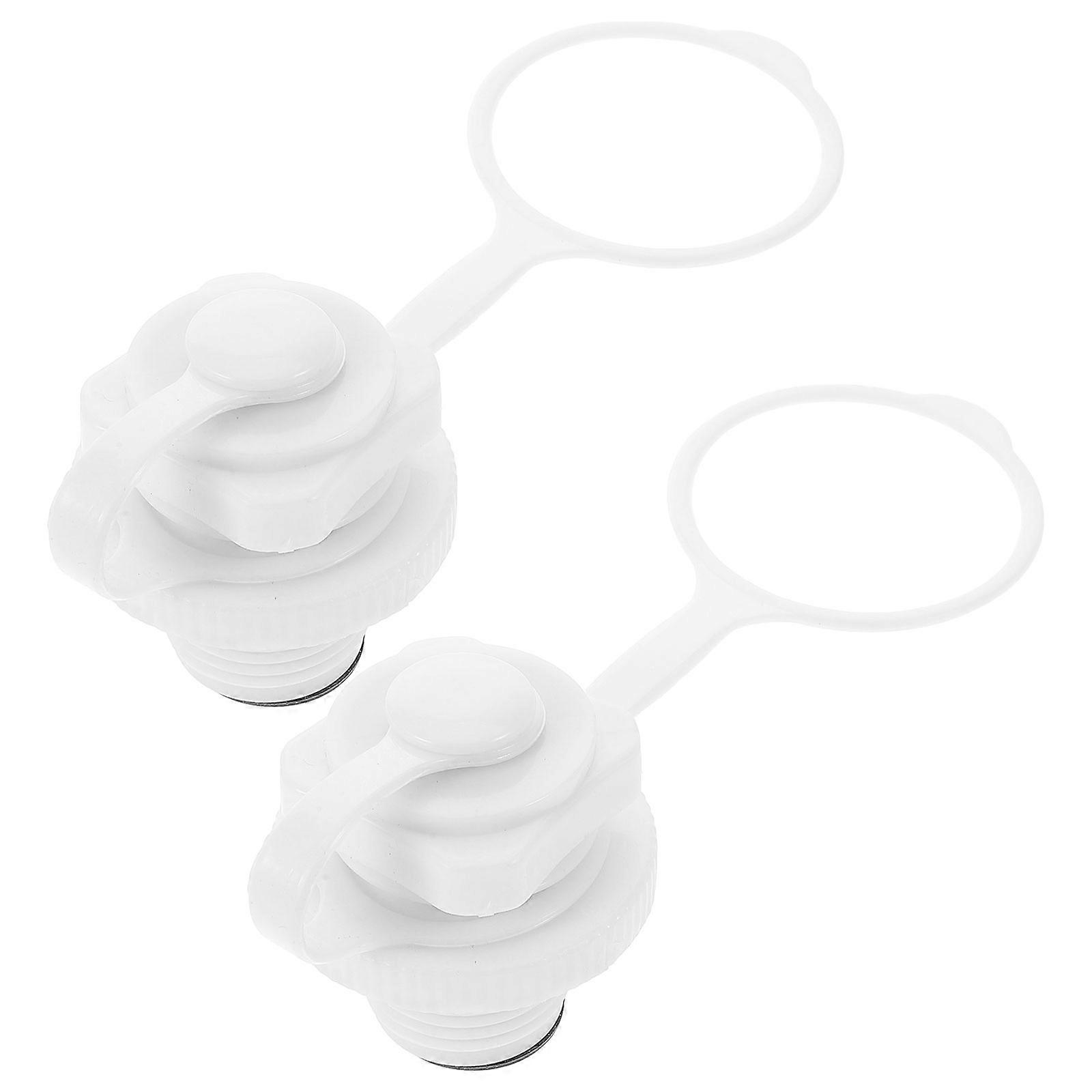 OUNONA 2pcs Replaceable Valves Cover for Kayak Boat Air Plug Practical Plastic Lid Boat Accessory