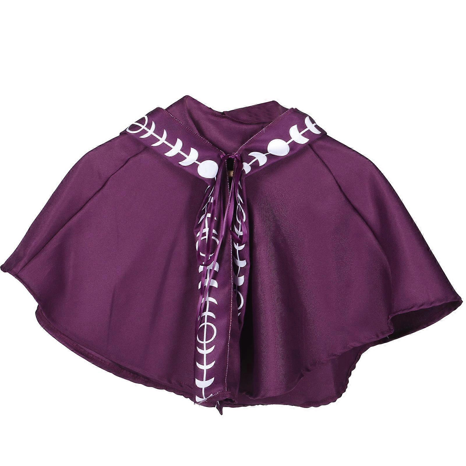 Purple Medieval Hood Cosplay Outfit For Men 80x80cm Adjustable Size 1Set