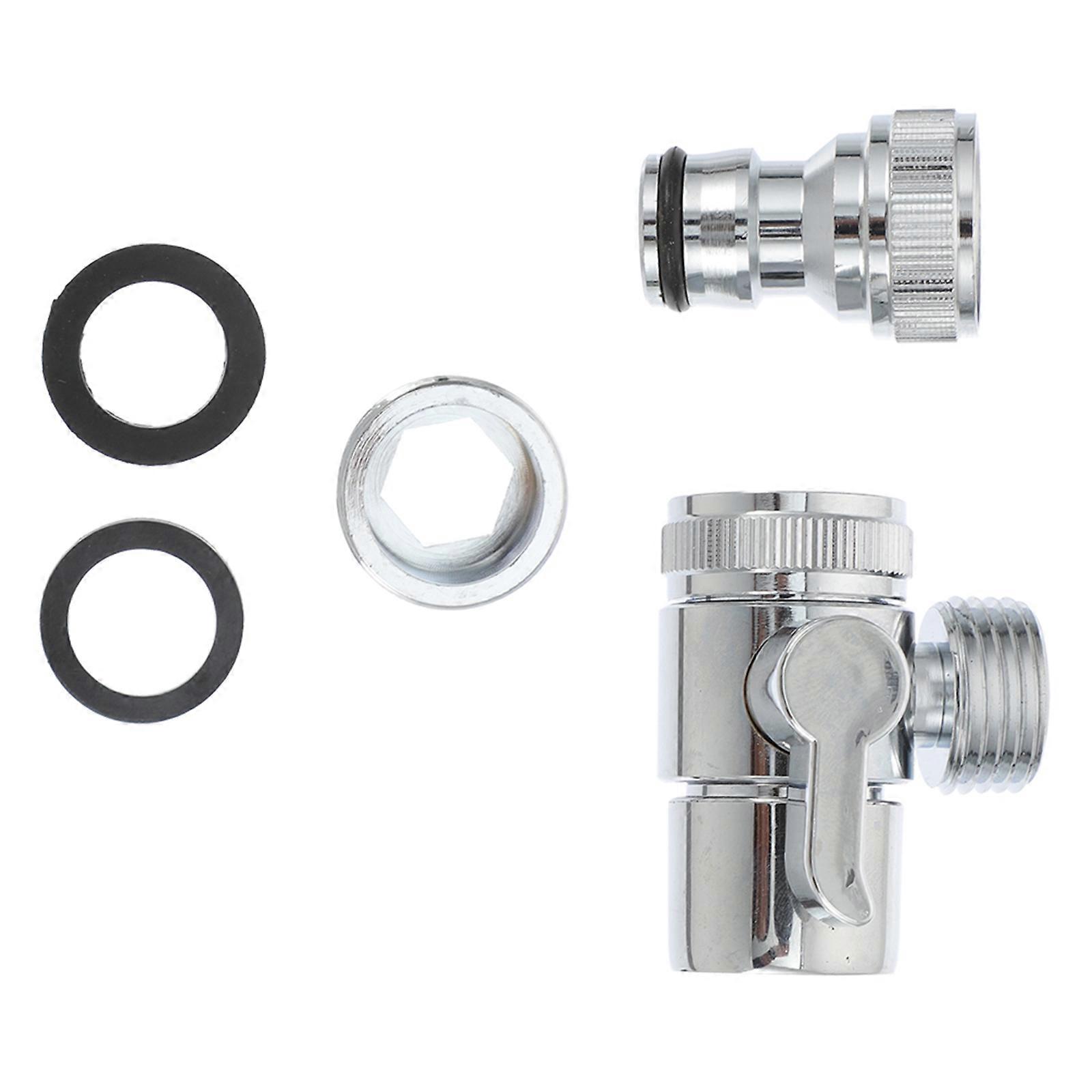 3pcs Copper Faucet Adapter for Washing Machine Inlet Diverter Connector with High Pressure Resistance, Multi Functional Valve for Sink and Tap