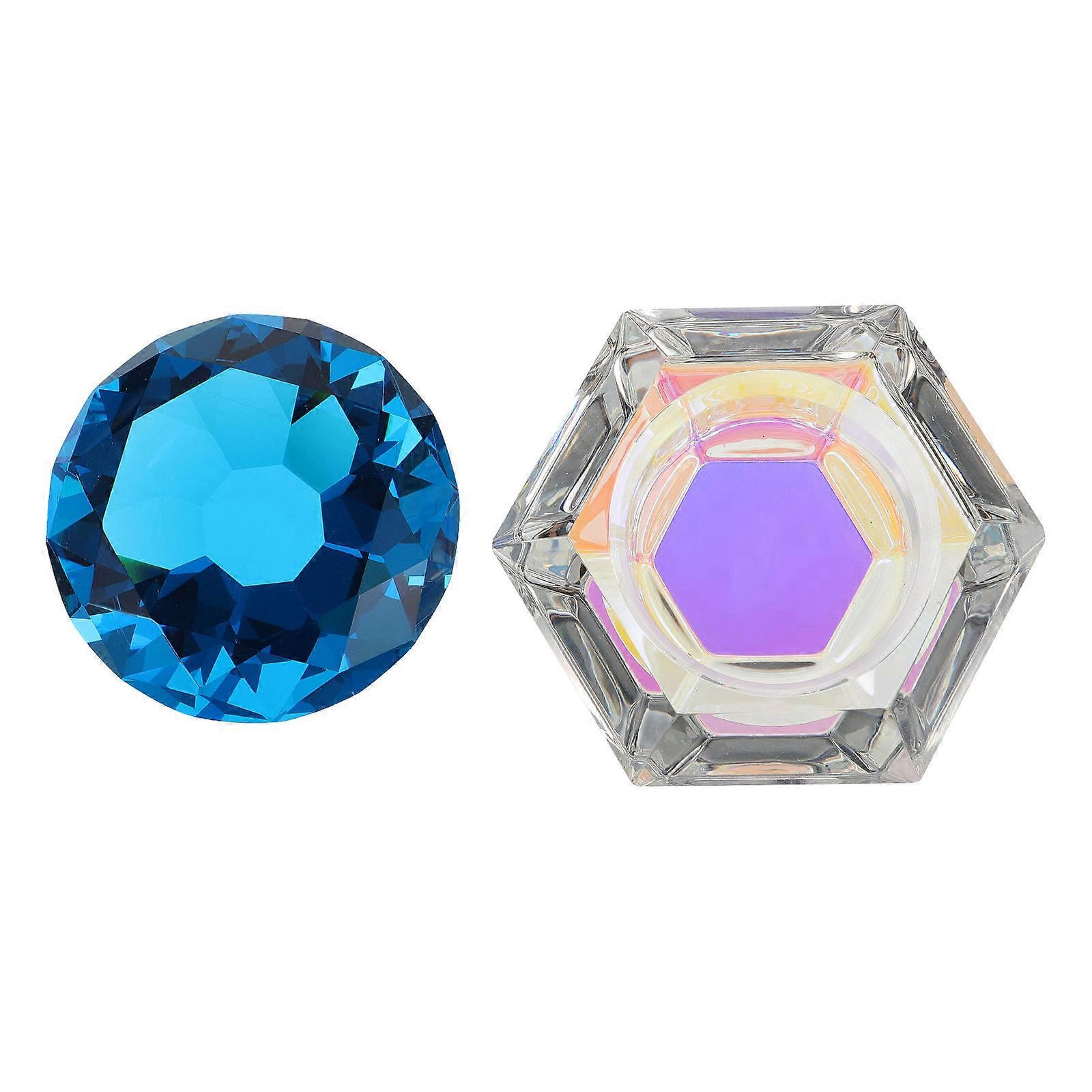 Nail Crystal Container With Lid For Nail Art Creation Made Of 水 1Pack