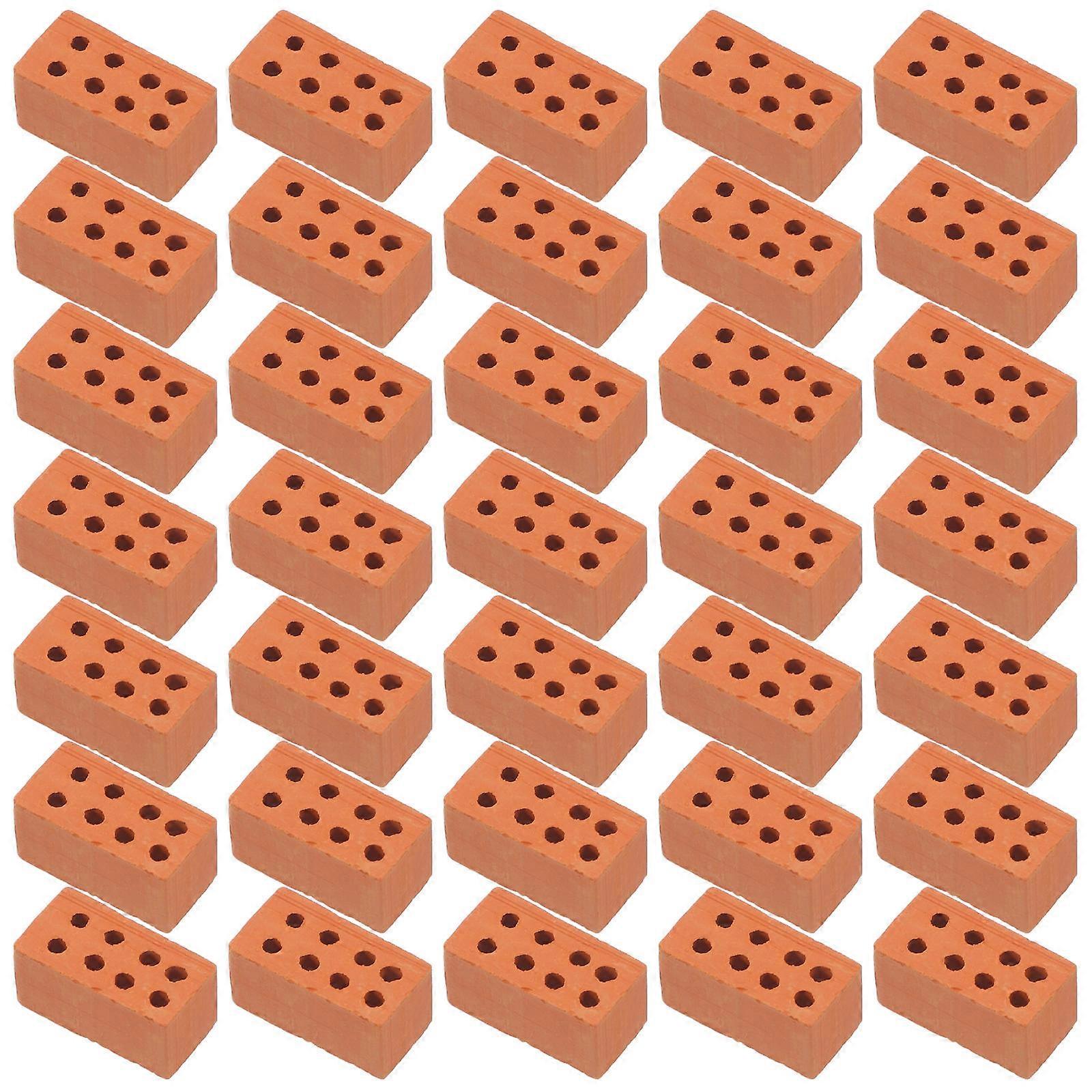 Miniature Brick Blocks for Creative Dollhouse Building 50Pcs Set