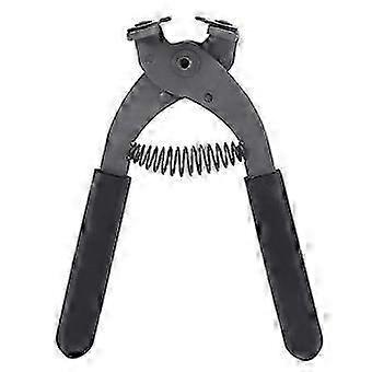 17cm HandHeld Carbon Steel Silent Pliers Leather Craft Hole Punch Tool 4mm(4 Teeth)