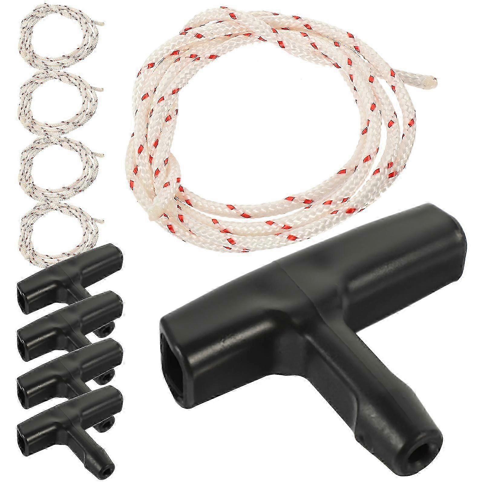 5pcs Attic Ladder Pull Cord Garage Door Pull Rope With Handle For Garage Opening
