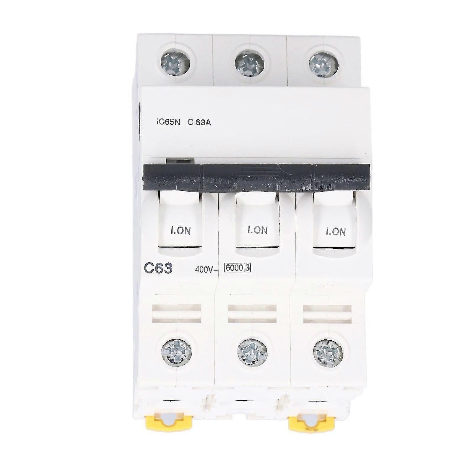 Miniature Circuit Breaker Fireproof Low Voltage Air Switch AC 400V 63A For Residential For High Rise Building~6889