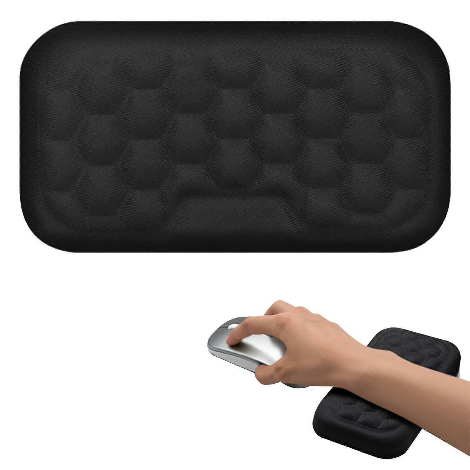 Wrist Rest for Keyboard, Mouse, Memory Foam, Reduces Stress on Arms, Black