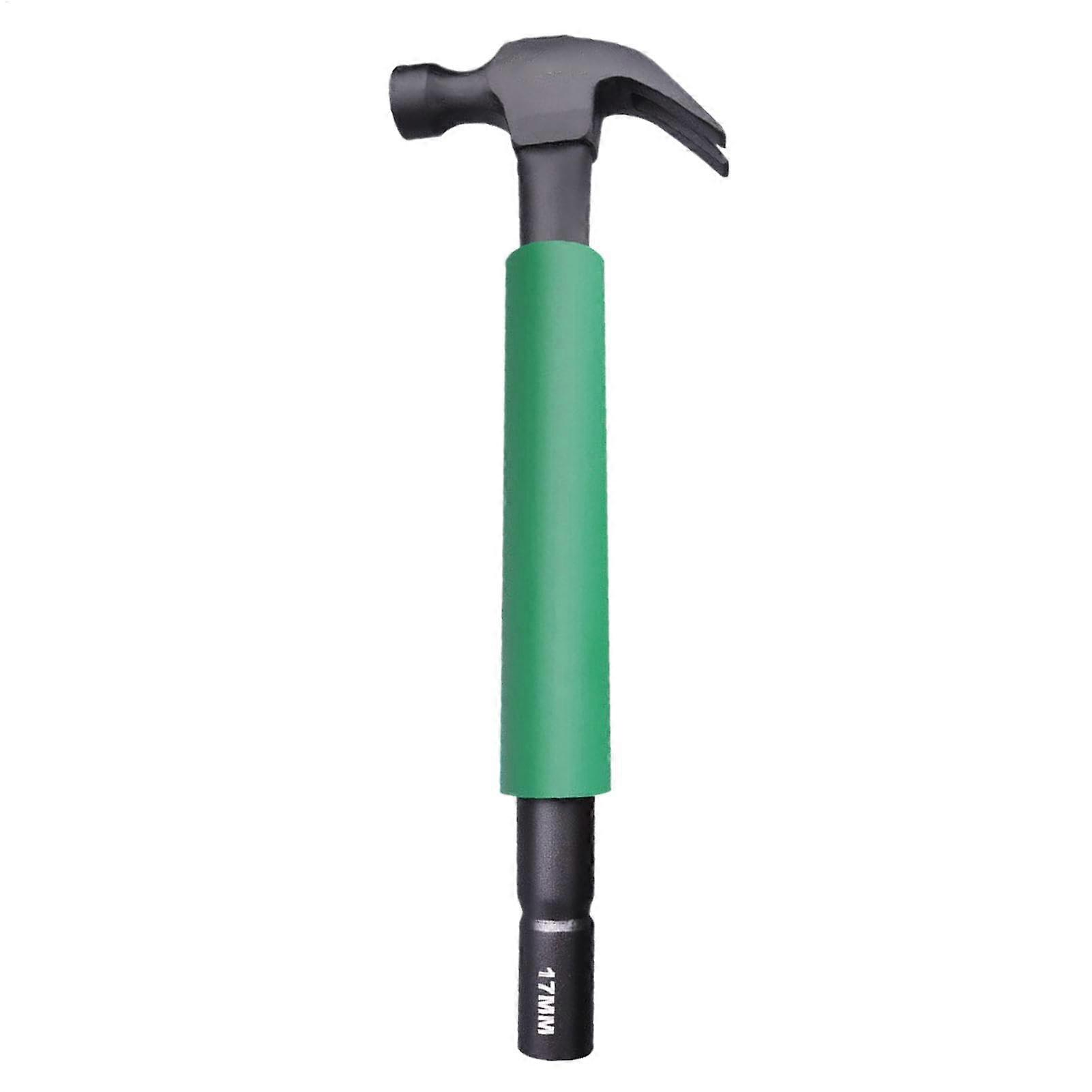 Claw hammer with shockreducing grip for woodworking, household maintenance
