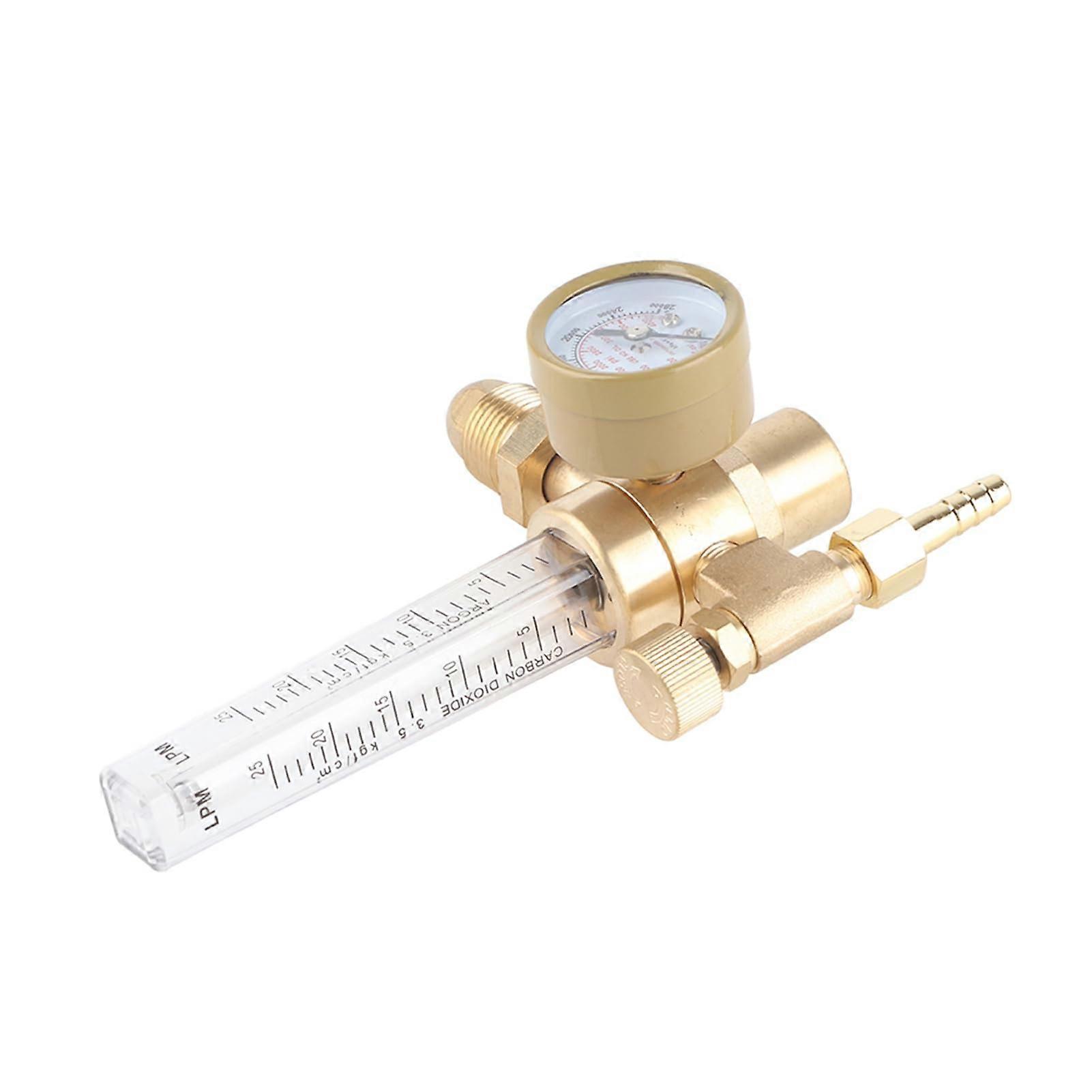 WX19103 G5/8 14 Gas Flowmeter Regulator for Argon - Pressure Reducer for MIG and TIG Welding Applications