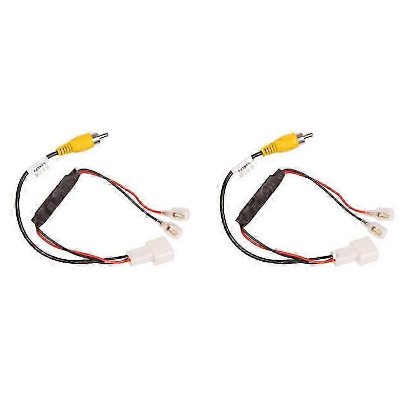 2Pcs 4 Pin Reverse Camera Retention Wiring Harness Connector Adapter for Car