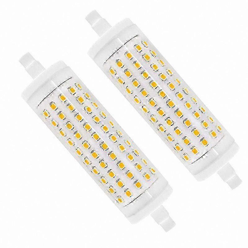 Dimmbare R7S LED-Lampe 118mm Warmweiß 3000K 15W AC 220V Ersatz für Halogen-Bleistiftlampe, 2er-Pack