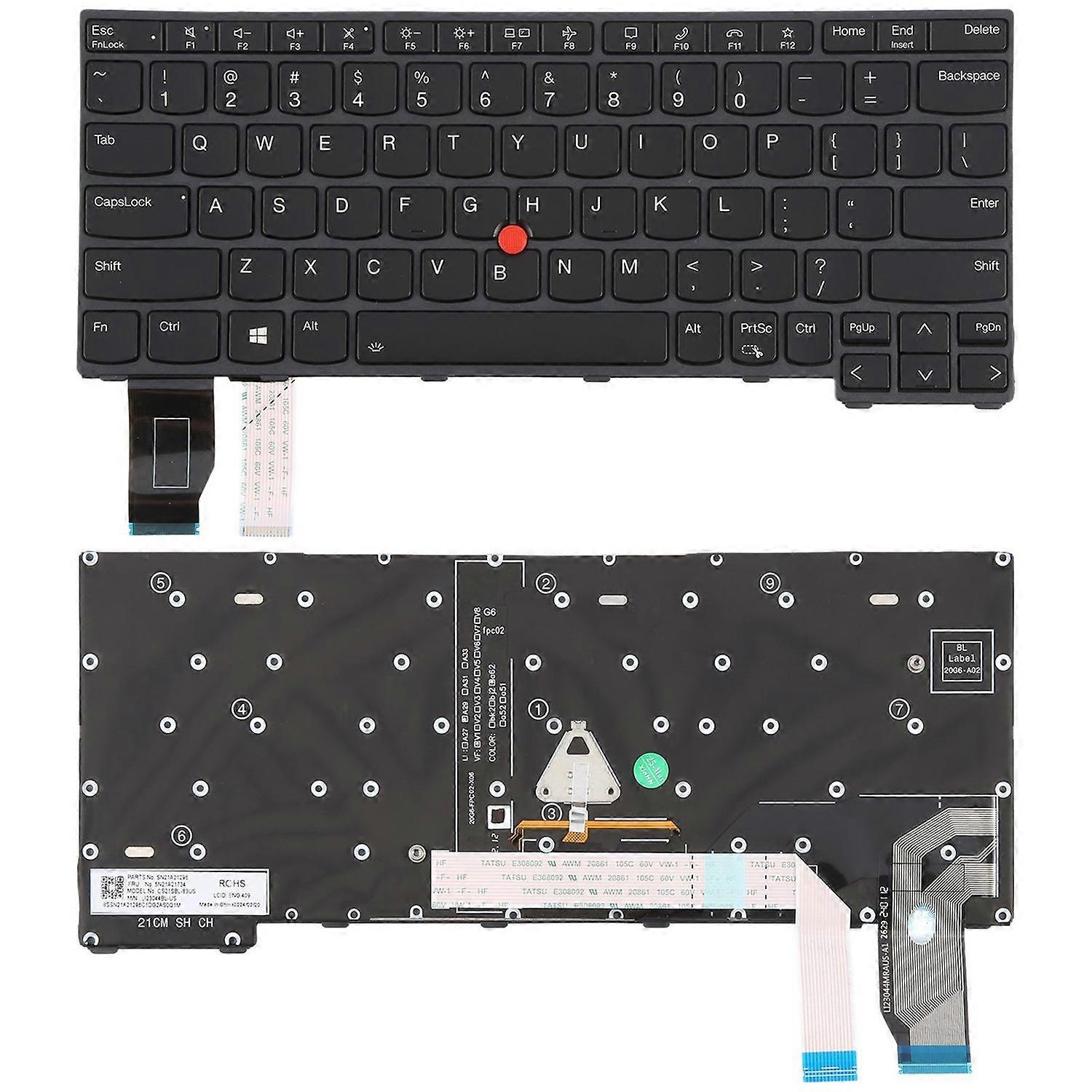 US Pointing Backlit Keyboard for Lenovo ThinkPad X13 Gen 2 For Lenovo ThinkPad X13 Gen 2