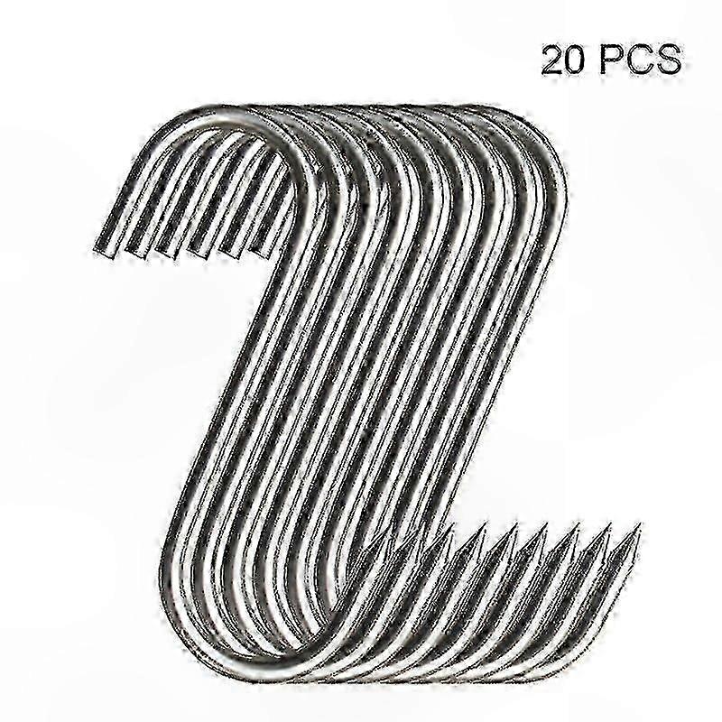 20-Pack Durable Metal Hooks for Kitchen, Utensil, and General Hanging Storage Solutions