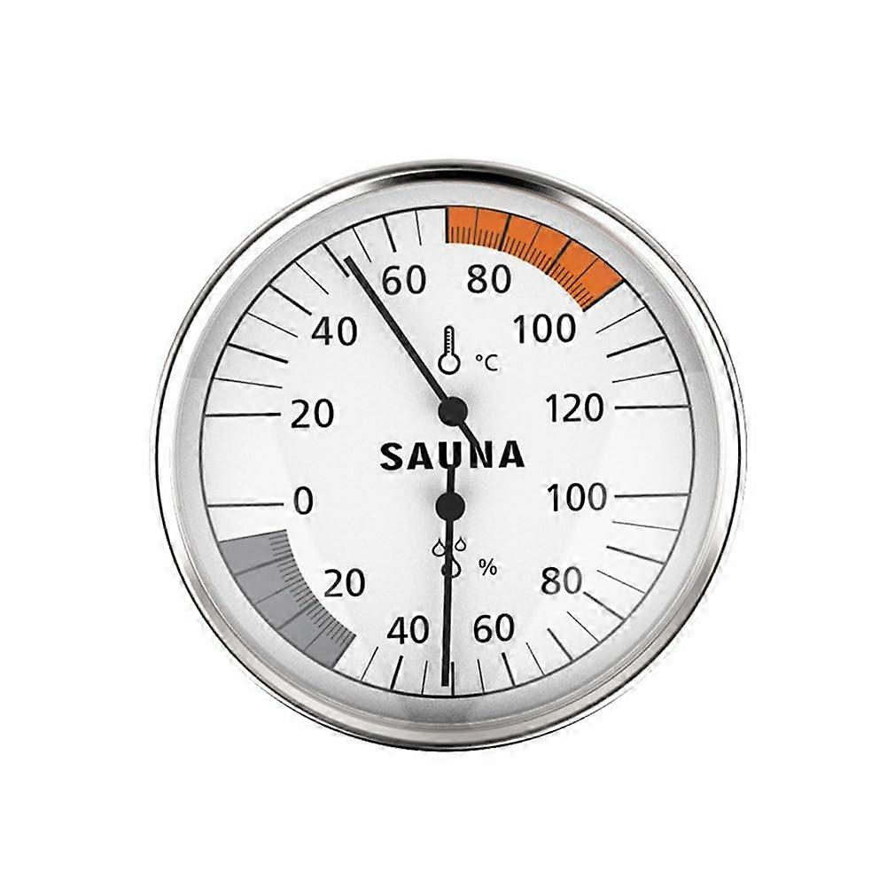 Hanging Dial Hygrometer Thermometer For Sauna Use, Indoor Room Temperature Testing, Analog Hygro Dial Monitor