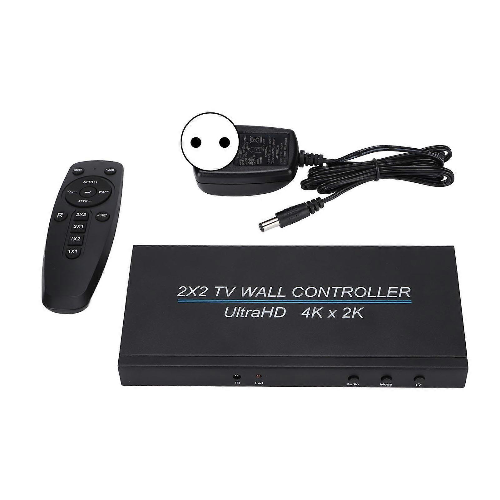 4K HD Multimedia Interface Splicing Controller - 1x4 2x2 Multi-Screen EU Plug