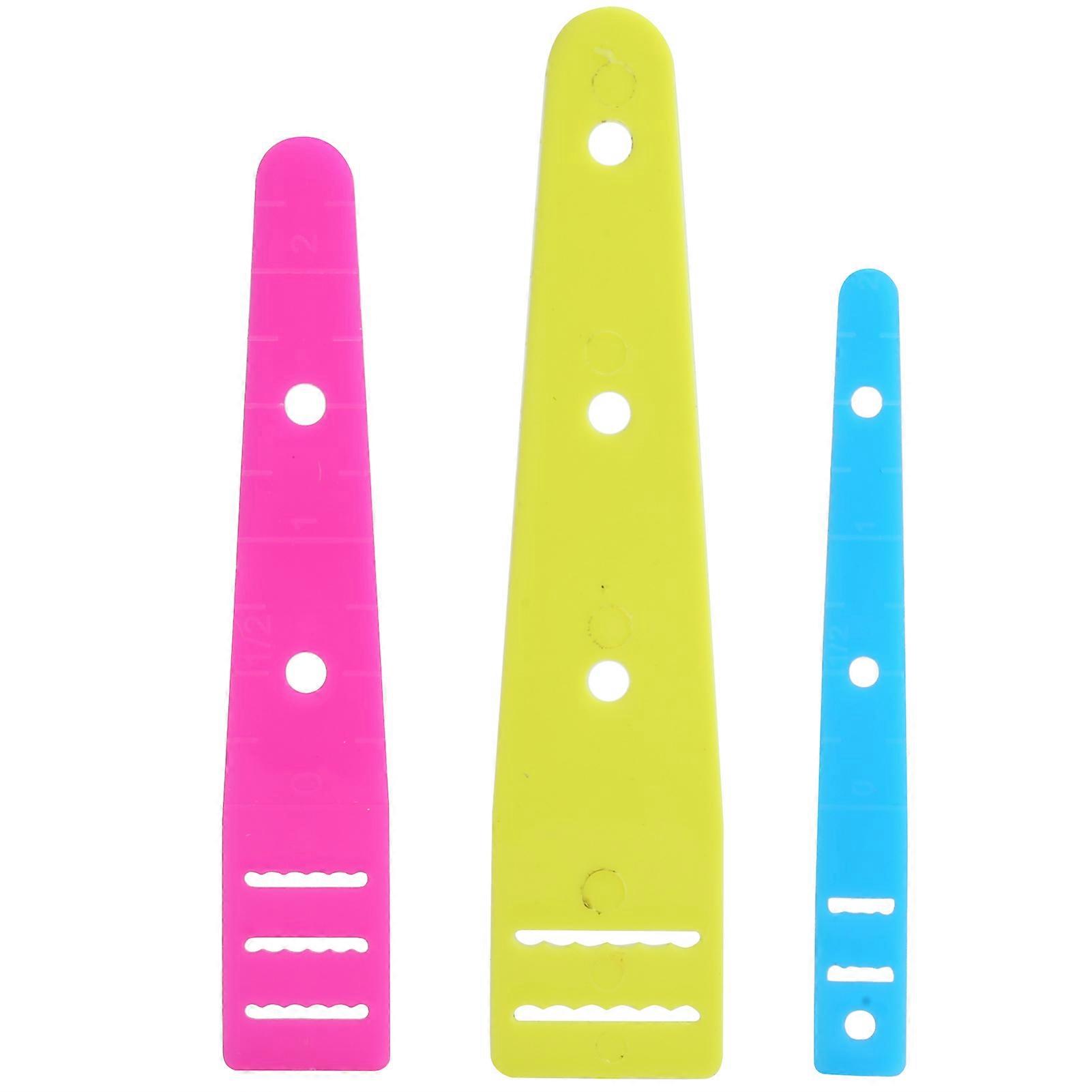 3Pcs Plastic Color Threaders Flat Easy Pull Threading Tool for DIY Clothing Sewing Accessories