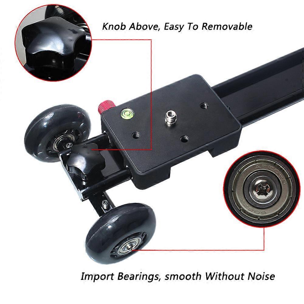 60cm / 24" Video Track Dolly Sliding-pad Slider Video Stabilization System with Flexible Wheels for DV Camera DSLR Camcorder