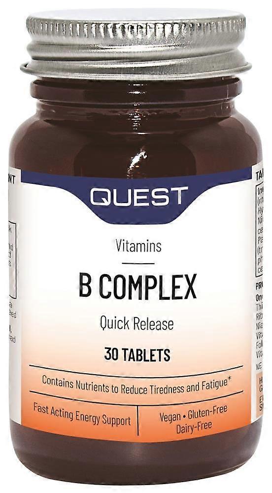Quest B Complex(Quick Release) 30 Tablets - 4 Pack