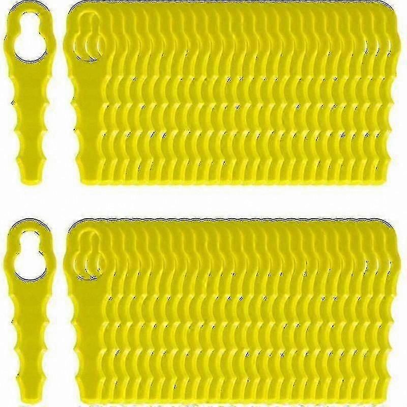100-Pack Serrated Blades for Ryobi Edger, Double Head Replacement Kit for Rac155 Rac157 Rac158 Models