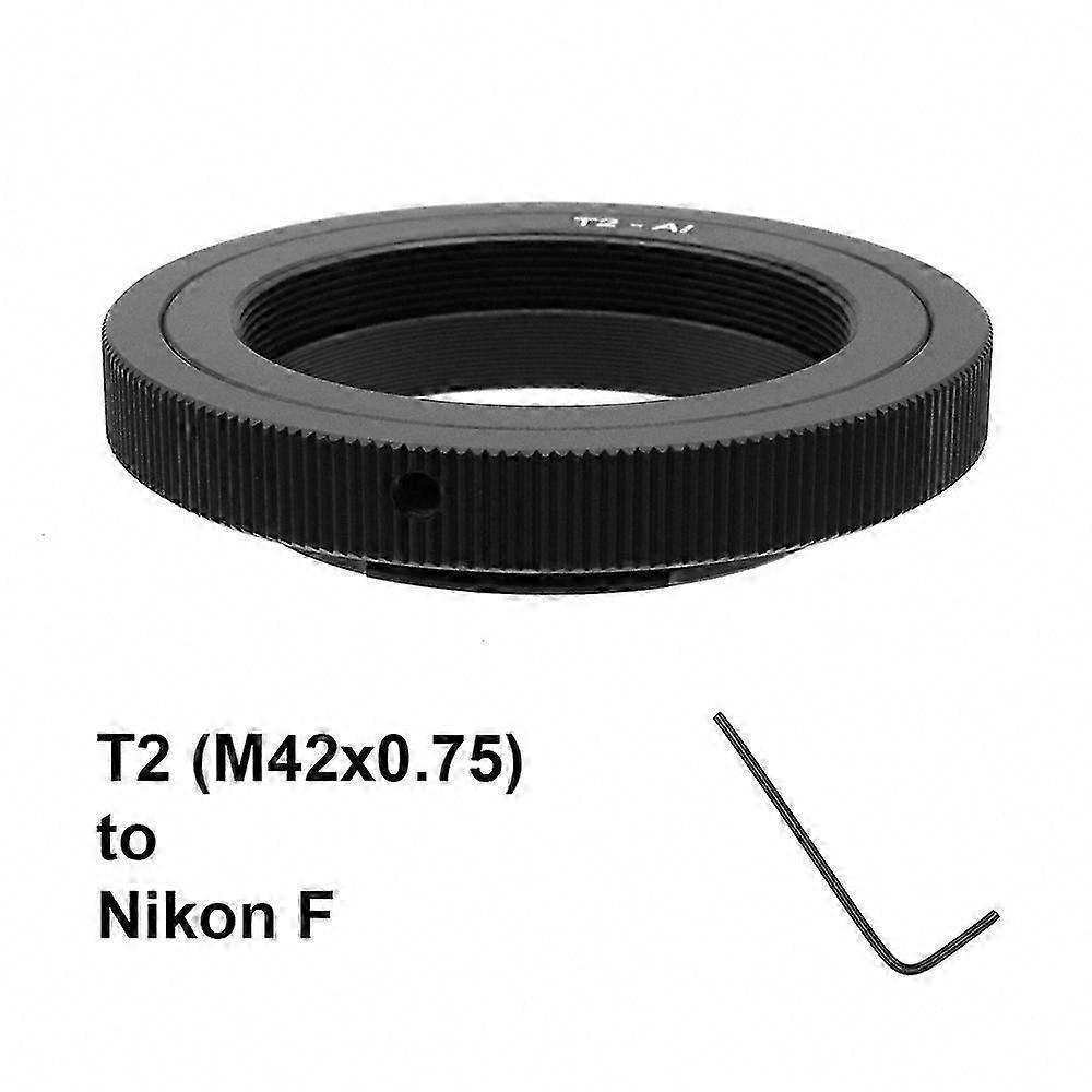T2-Nik F Mount Adapter Ring for  F Mount Cameras (M42x0.75) - Compatible with  D800, D850, D750, D610