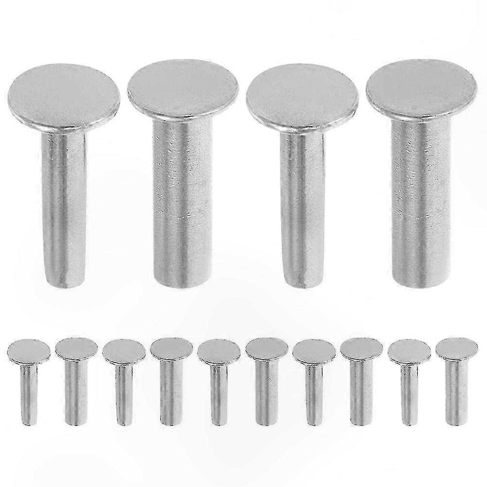 Copper Rivets for Knife Handle Repair, 14 Pairs Fastening Rivets for Wooden Handles, DIY Kitchen Knife Handle Fixing Kits