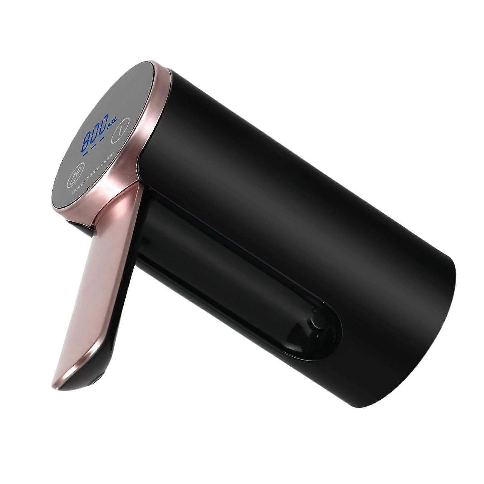 Foldable Electric Water Dispenser with Touchable Pour Technology, USB Rechargeable Battery, Black for Parties and Events