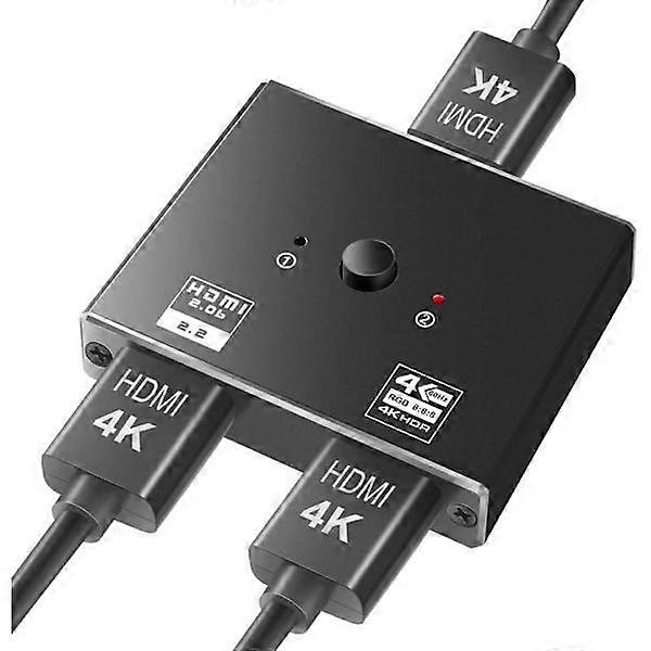 HDMI 2.0 Switcher 2 in 1 out 4K HDMI Splitter 1 in 2 out