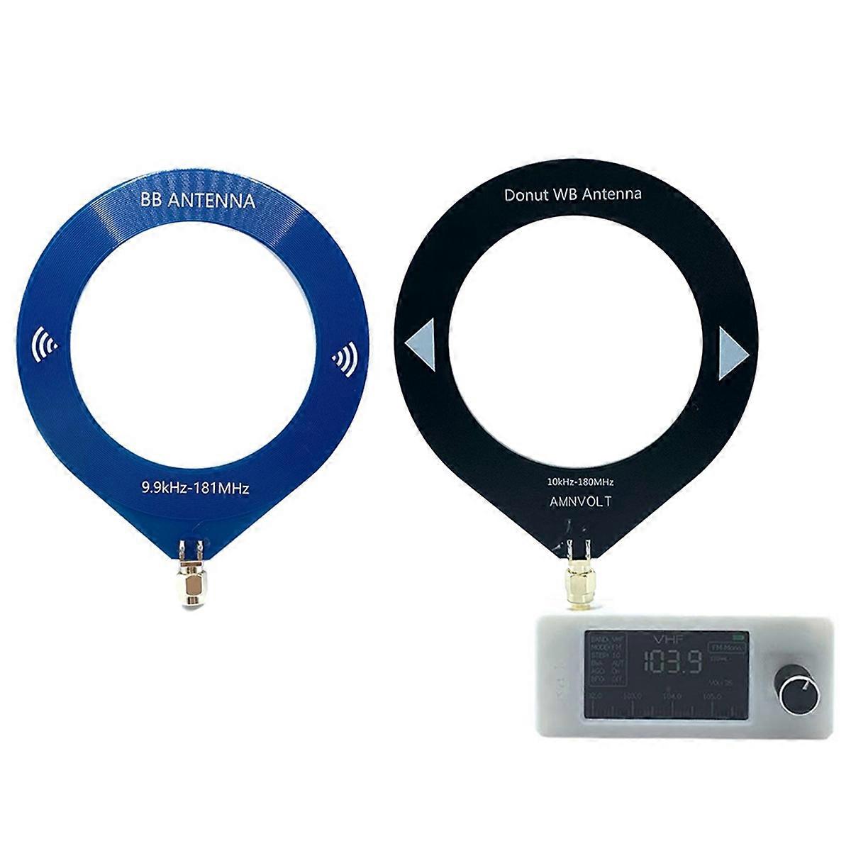 SI4732 Mini Radio Receiver+2XLoop Antenna 9.9KHz-181MHz Portable Shortwave Radio Receiver SW LW AM FM SSB SI4732 Radio A