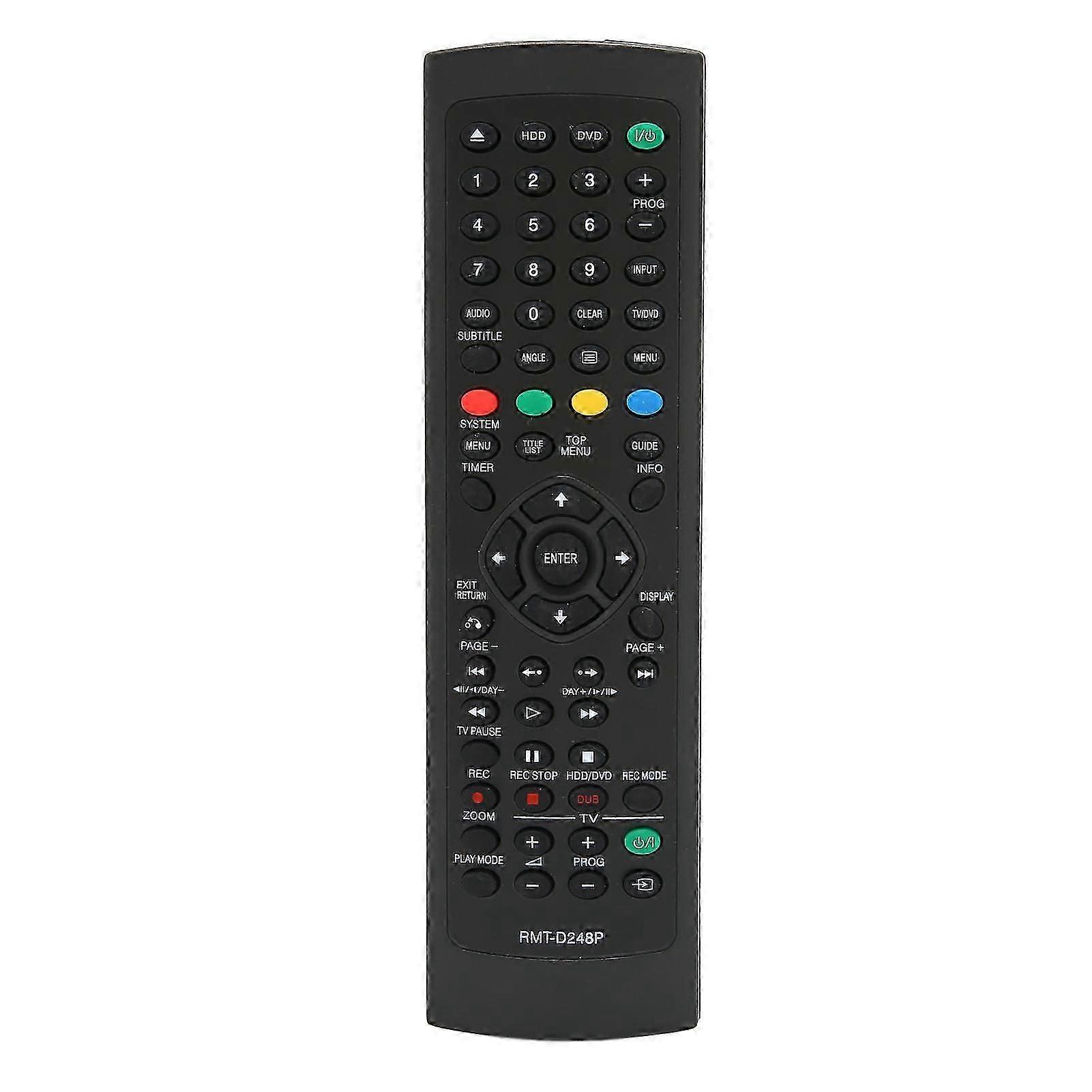 Remote Control Multi Functional Replacement DVD HDD Recorder Remote Suitable for RMTD248P