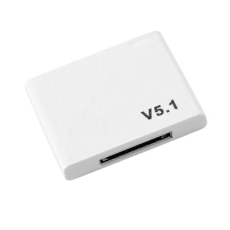 30 Pin Bluetooth 5.1 Audio Empfänger A2dp Musik Wireless Adapter Weiß