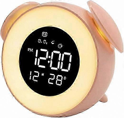 Sunrise Simulation Wake Up Light with Alarm Clock, Colorful Night Lamp, Dual Alarms, 25 Music Tracks and Snooze Feature for Bedroom Use
