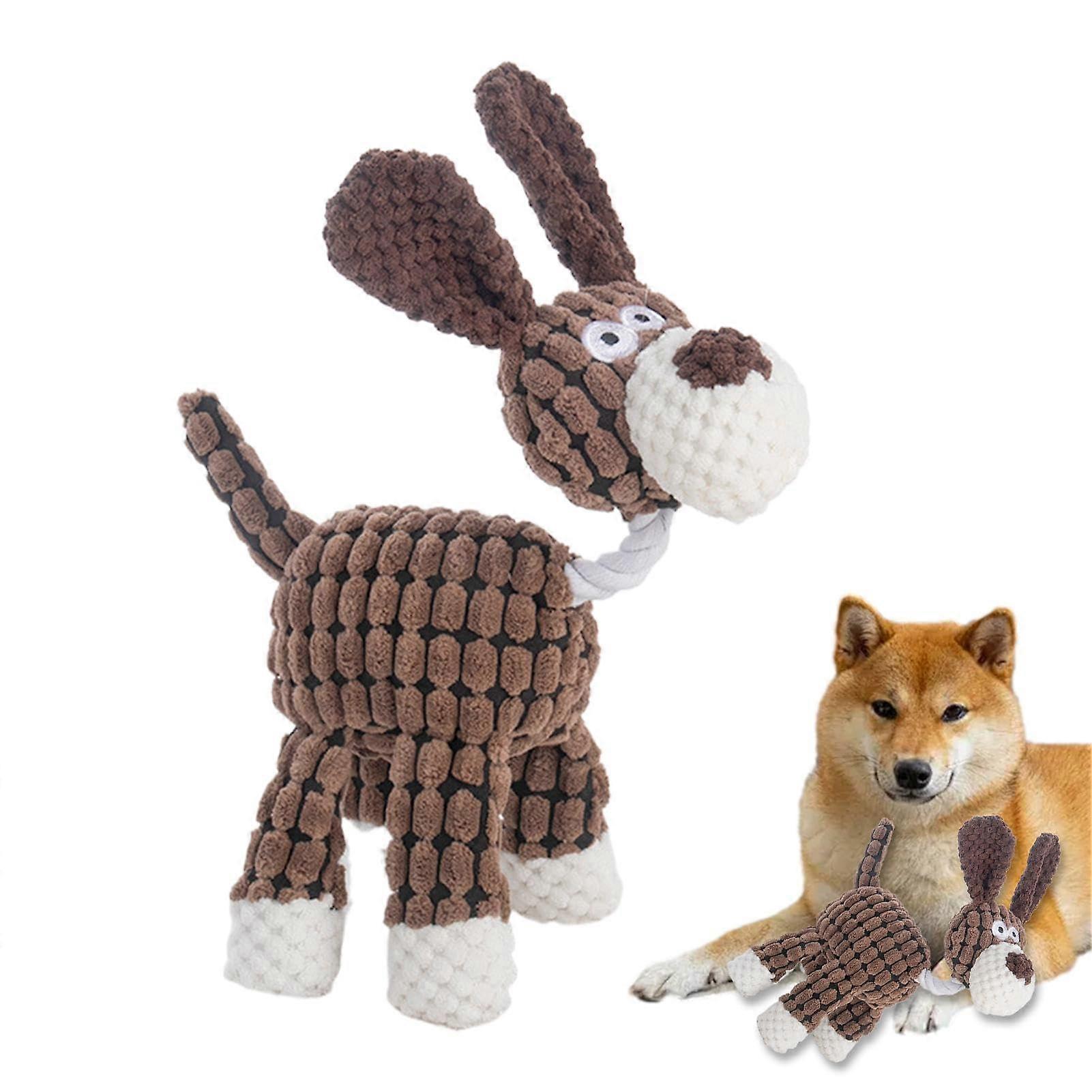 Plush Chew Toys for Dogs Plush Animal Dog Chew Toy for Puppies Soft Interactive Toy for Small and Medium Dogs