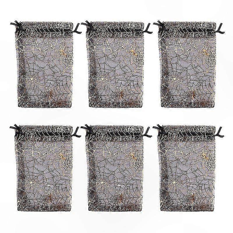 100 τεμάχια πουγκάκια οργάντζας για διακοσμητική χρήση με θέμα το Halloween