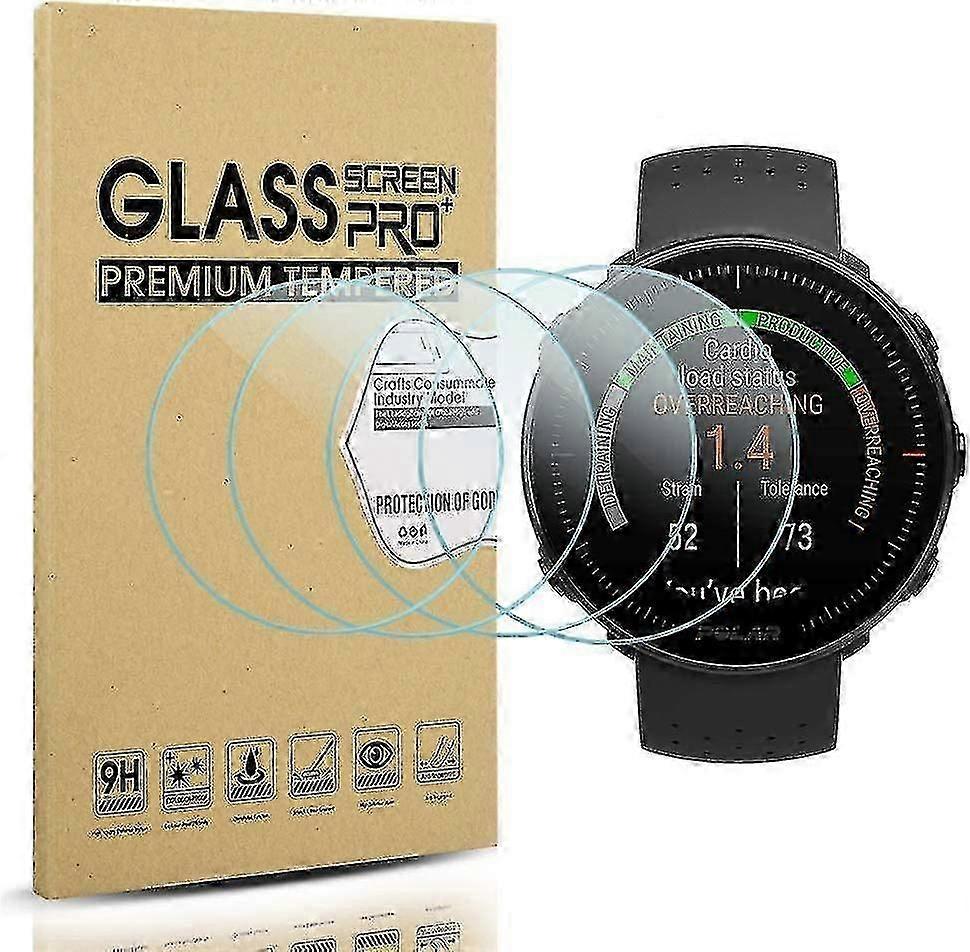 4-pack For Polar Vantage M/polar Vantage V Screen Protector Tempered Glass