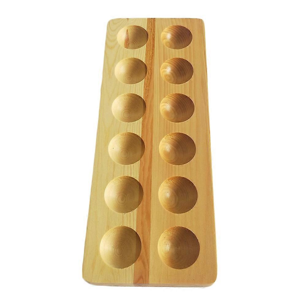 Wooden Egg Tray for Storage with 12 Grids 1Pcs Egg Holder Organizer