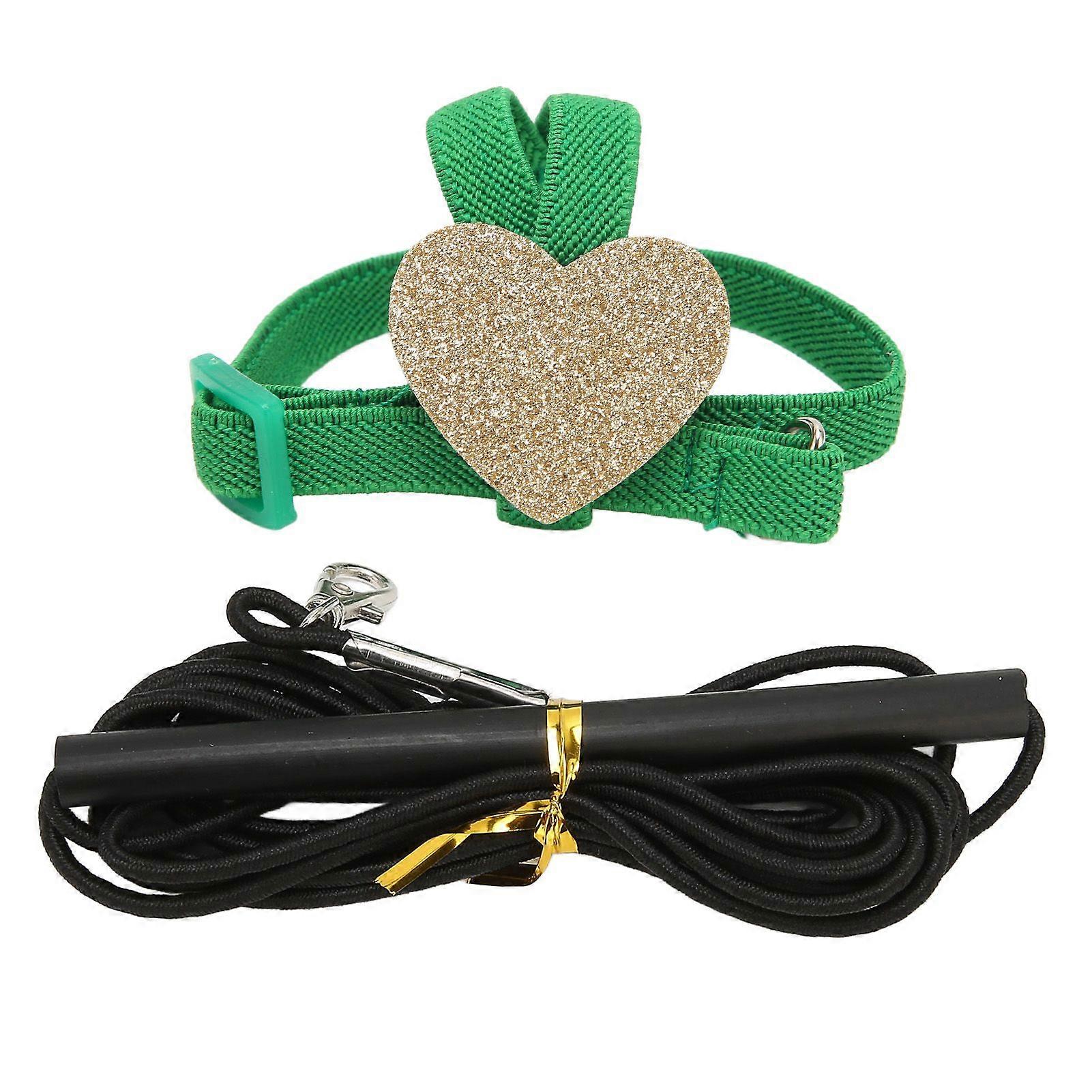 Bird Harness Leash Stretchy Adjustable Lightweight Parrot Flying Traction Rope for Budgies Lovebirds 32cm