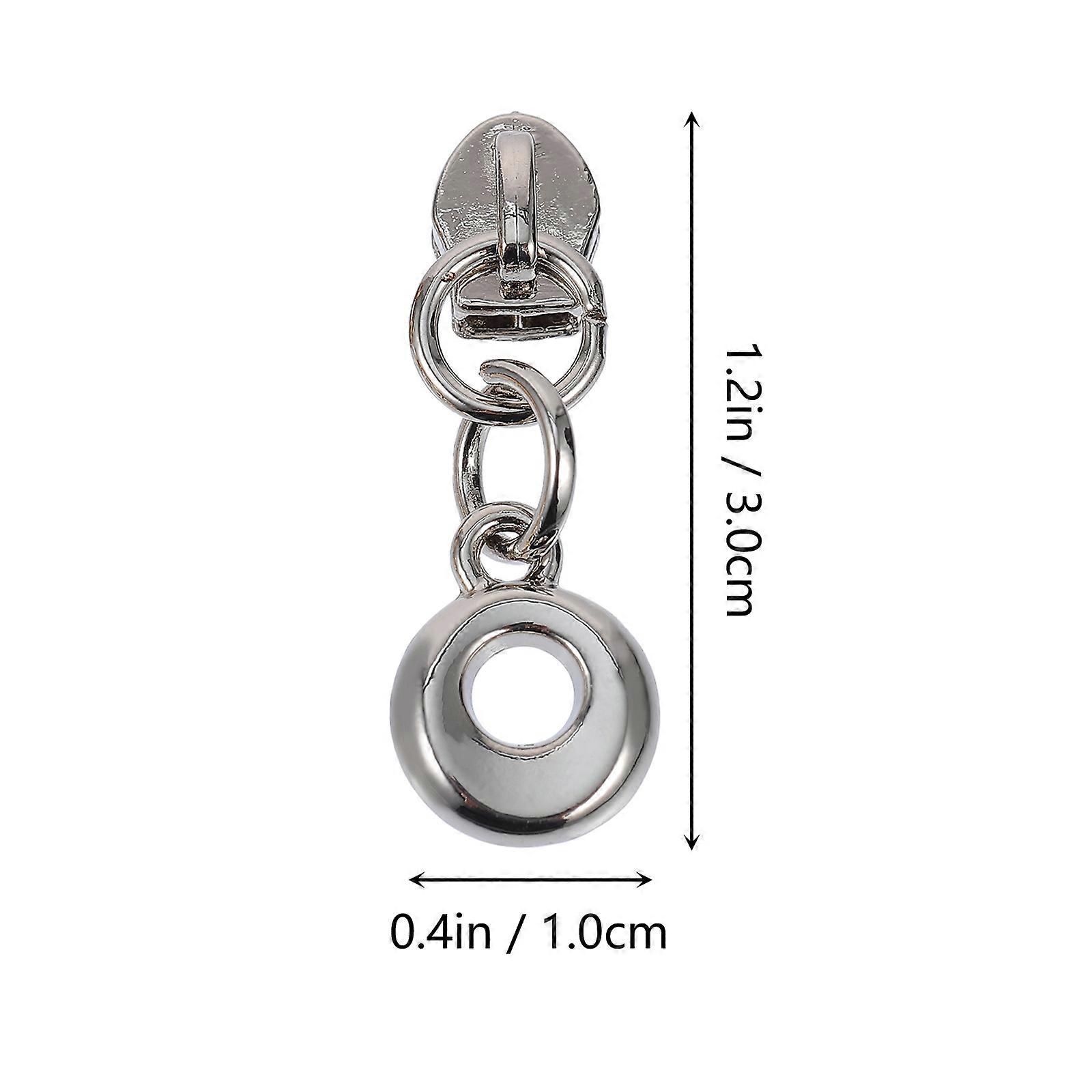 Backpack Zipper Pulls Zipper Pull Tags Metal Material Suitable for Coats and Sportswear Replacement for Damaged Zippers 50Pcs