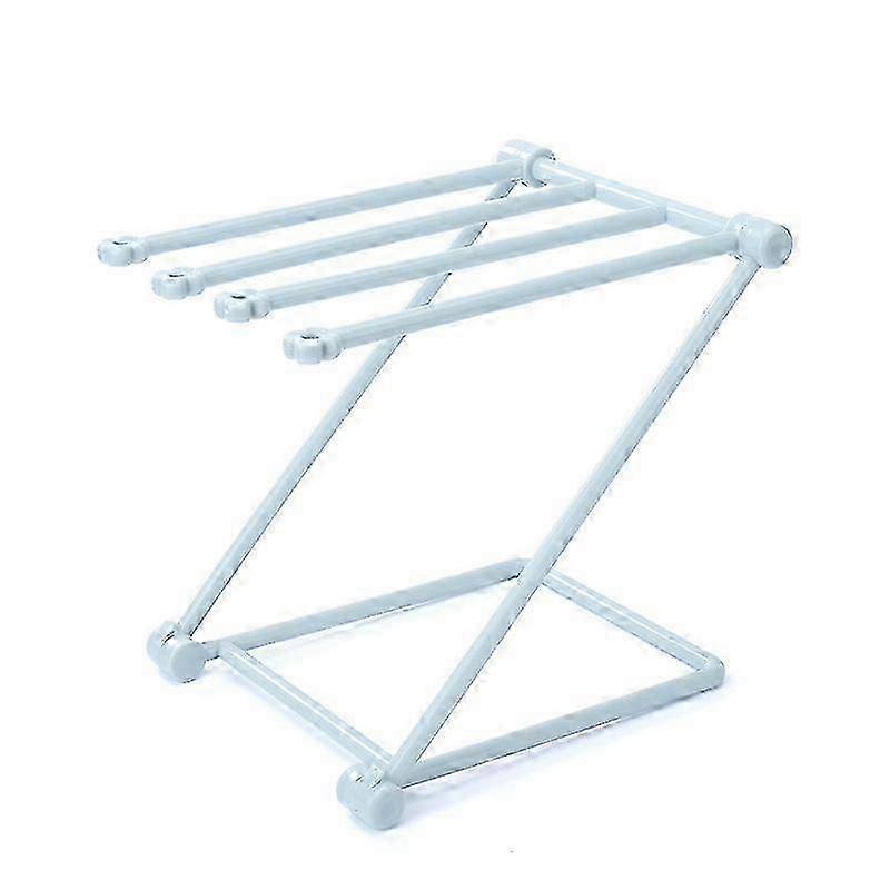 Foldable Base Towel Rack With 4-bar Design