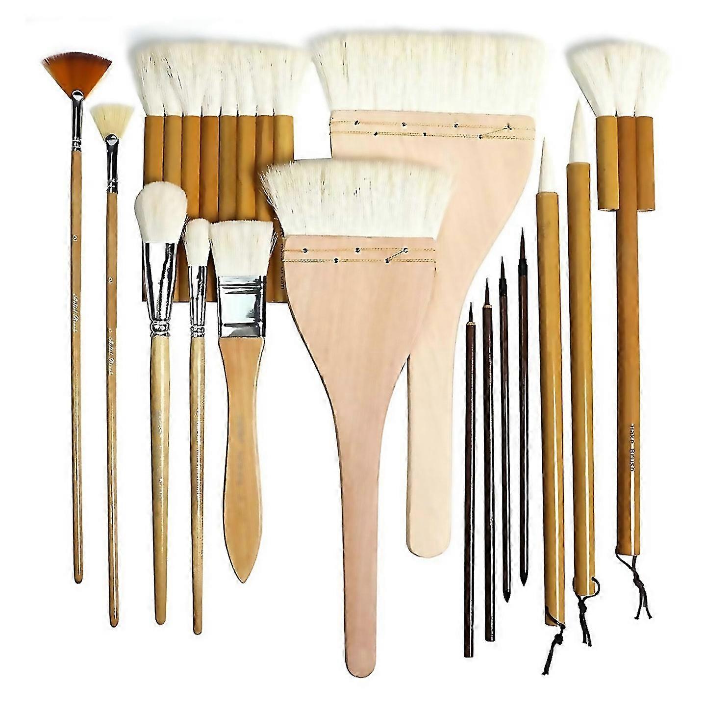 For Pottery Brushes For Glazing15 Pcs Ceramic Brushes Set