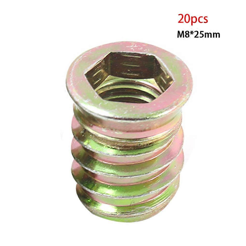 Wood Furniture Threaded Insert Cabinet Drawer Wardrobe Nut Socket Pre-insert Hardware