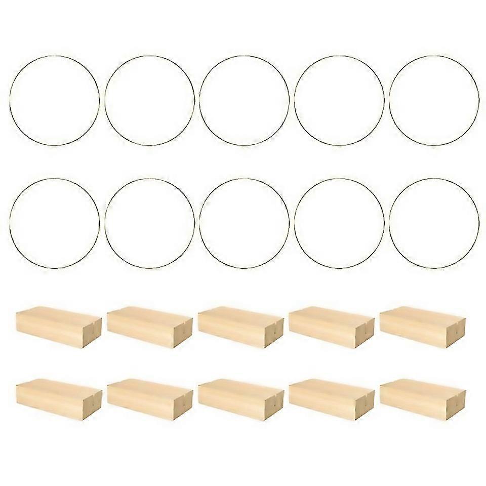 For 10 Pack Metal Wreath Iron Circle Circle