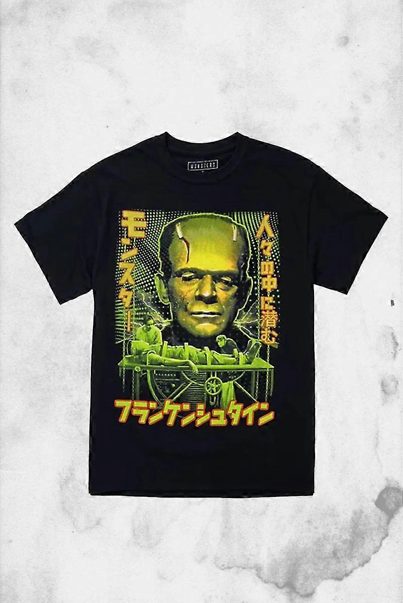 ユニバーサルモンスターズ - フランケンシュタイン 日本 Tシャツ 2025 ハロウィン ホラーコスチューム ユニセックス アダルト ROCK