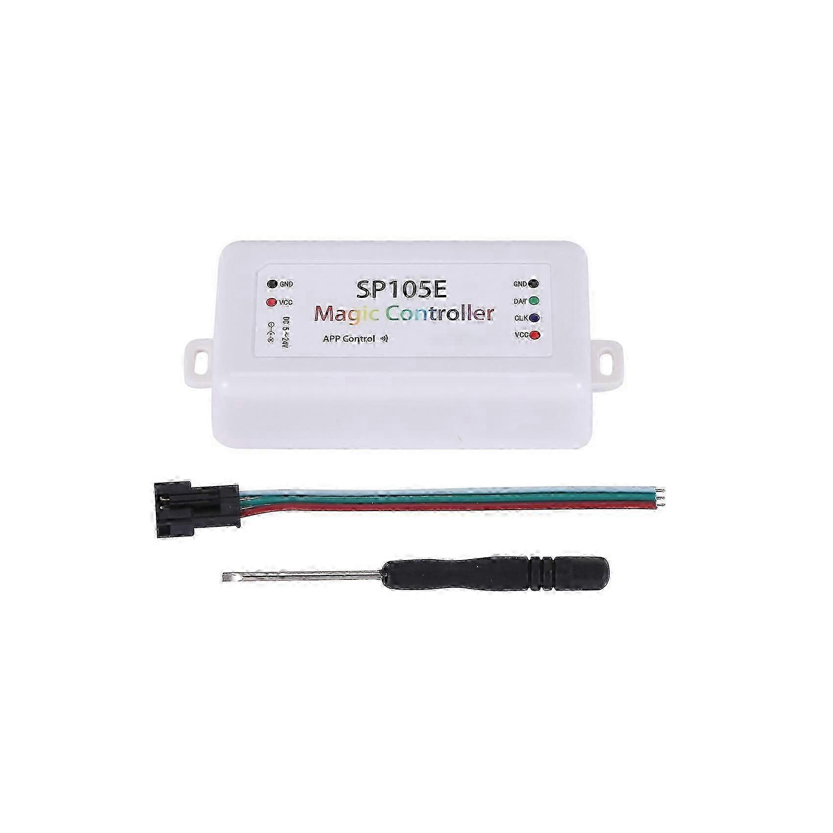 SP105E Wireless Bluetooth Controller APP WS2811 WS2812B WS2801 SK6812 APA102 Individually Addressab
