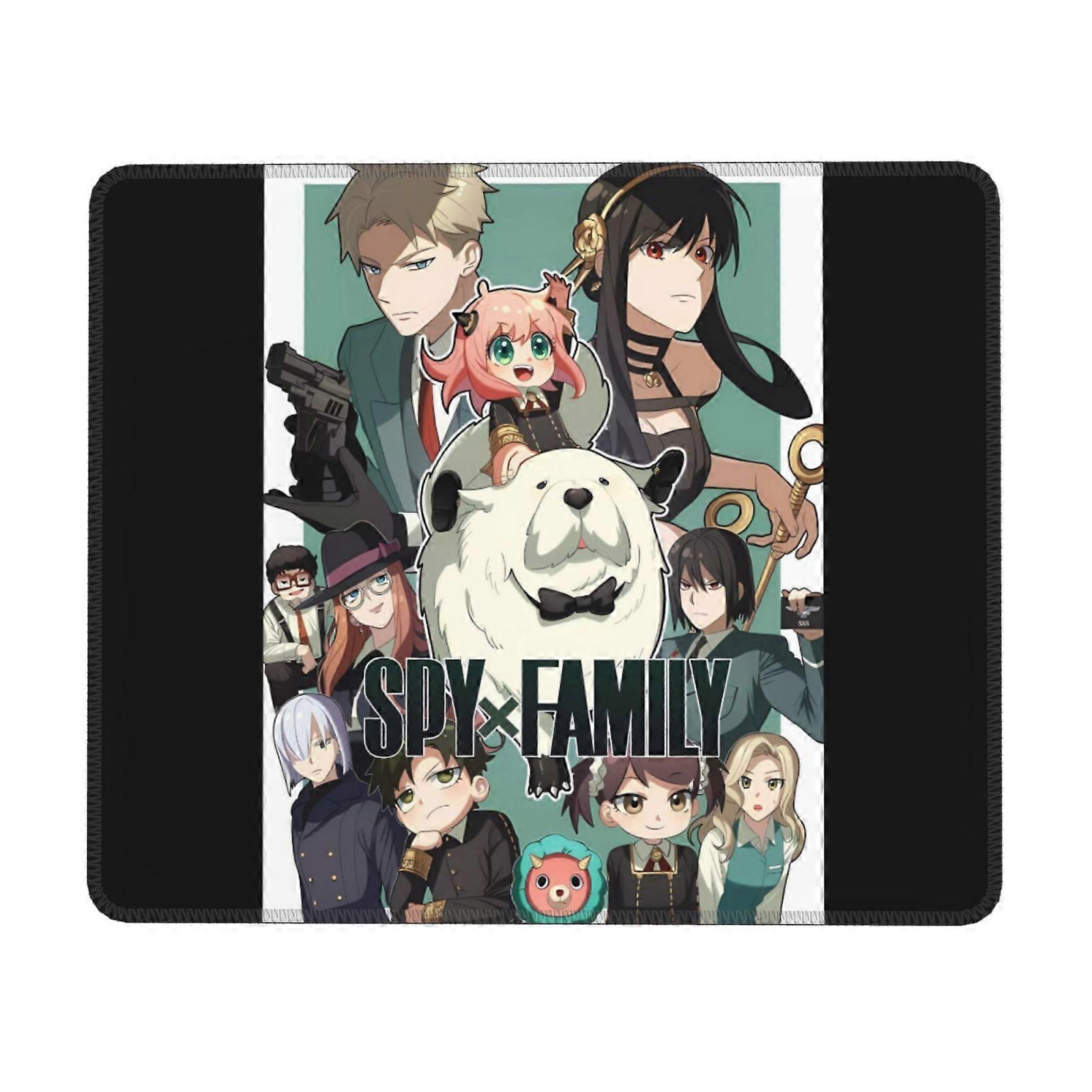 Spy X Family Rubber Lock Edge Mouse pad, Office Desk pad, Writing pad, Multi Code Game pad Mouse Pads for Computers Laptop Mouse Mouse Pad