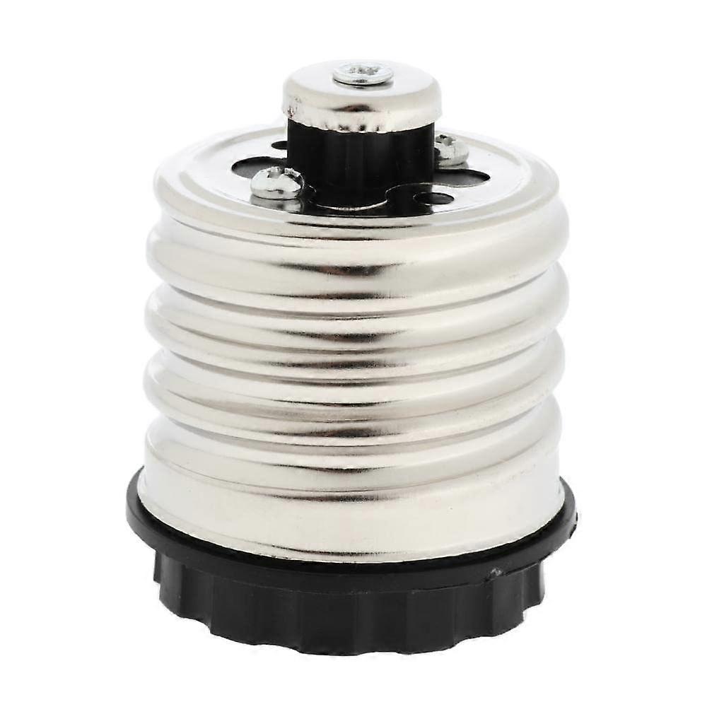 E40 to E27 Light Socket Adapter Converter Bulb Holder for LED, CFL, and Incandescent Bulbs, Durable Plastic, Easy Installation