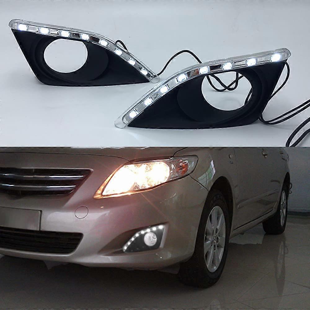 LED Daytime Running Light 2Pcs For Toyota Corolla 2007 2008 2009 DRL Fog Lamp Driving Lamp