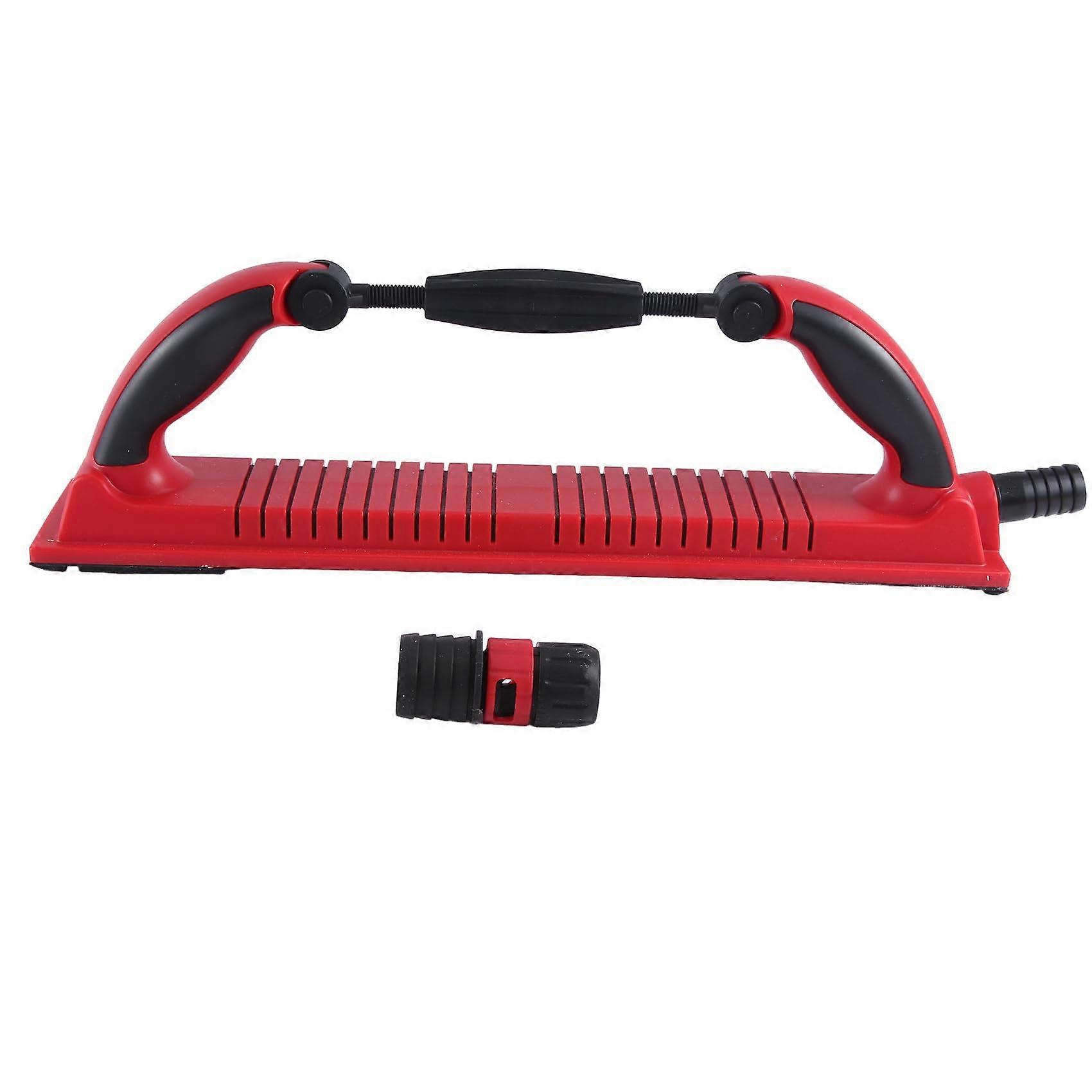 Hand Grinding Board With Vacuum Dust, Adjustable, Red, Durable, Easy Install, For Paint And Sheet Metal Grinding