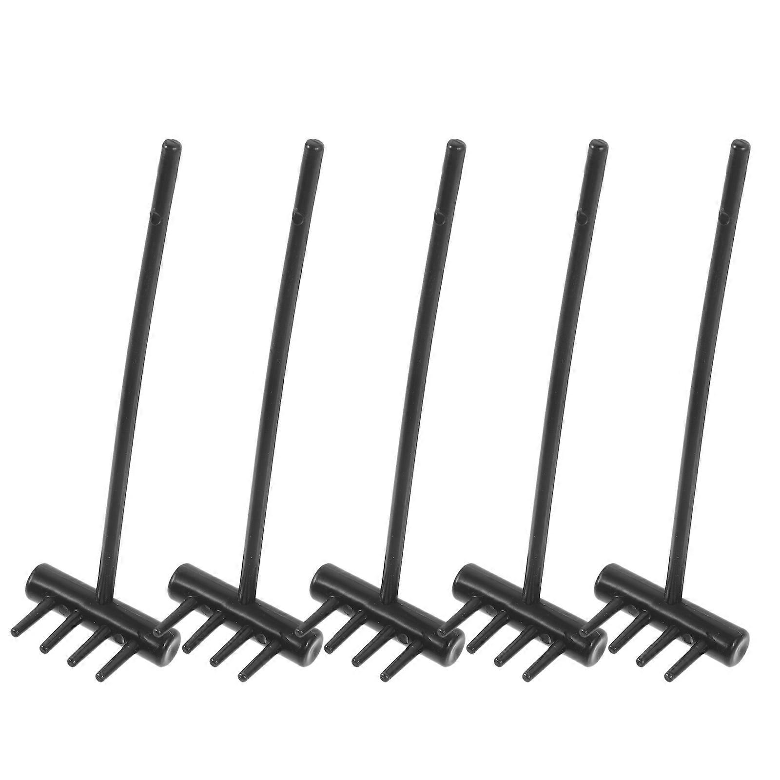 Plastic Sand Rake Mini Garden Tool for Decoration Use 15Pcs Portable Set