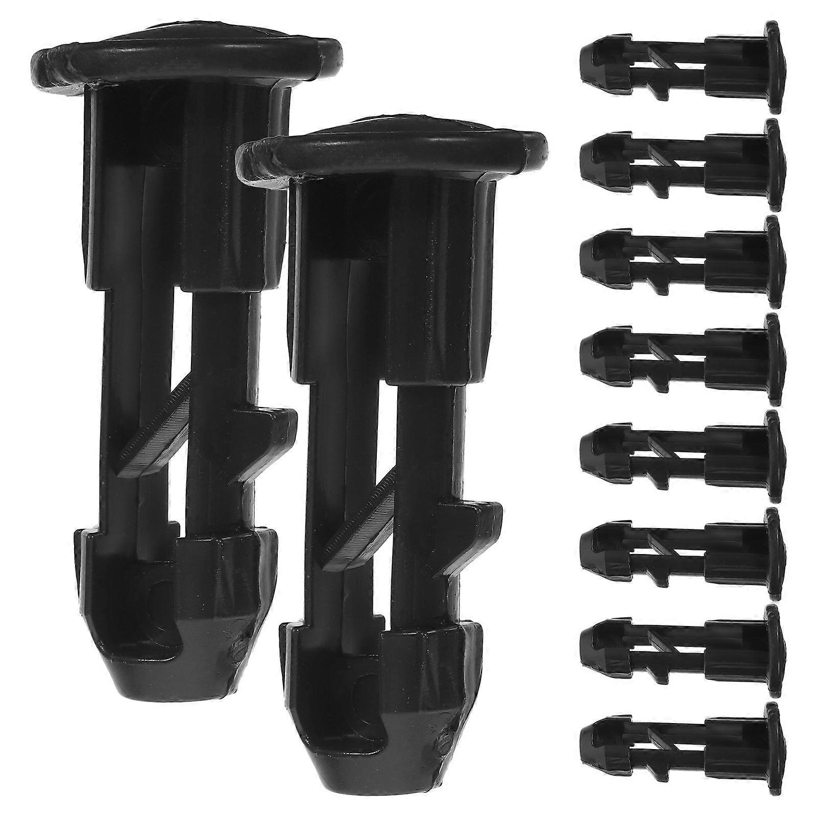 Plastic Trash Can Lid Latch Black 50Pcs Replacement for Outdoor Bins