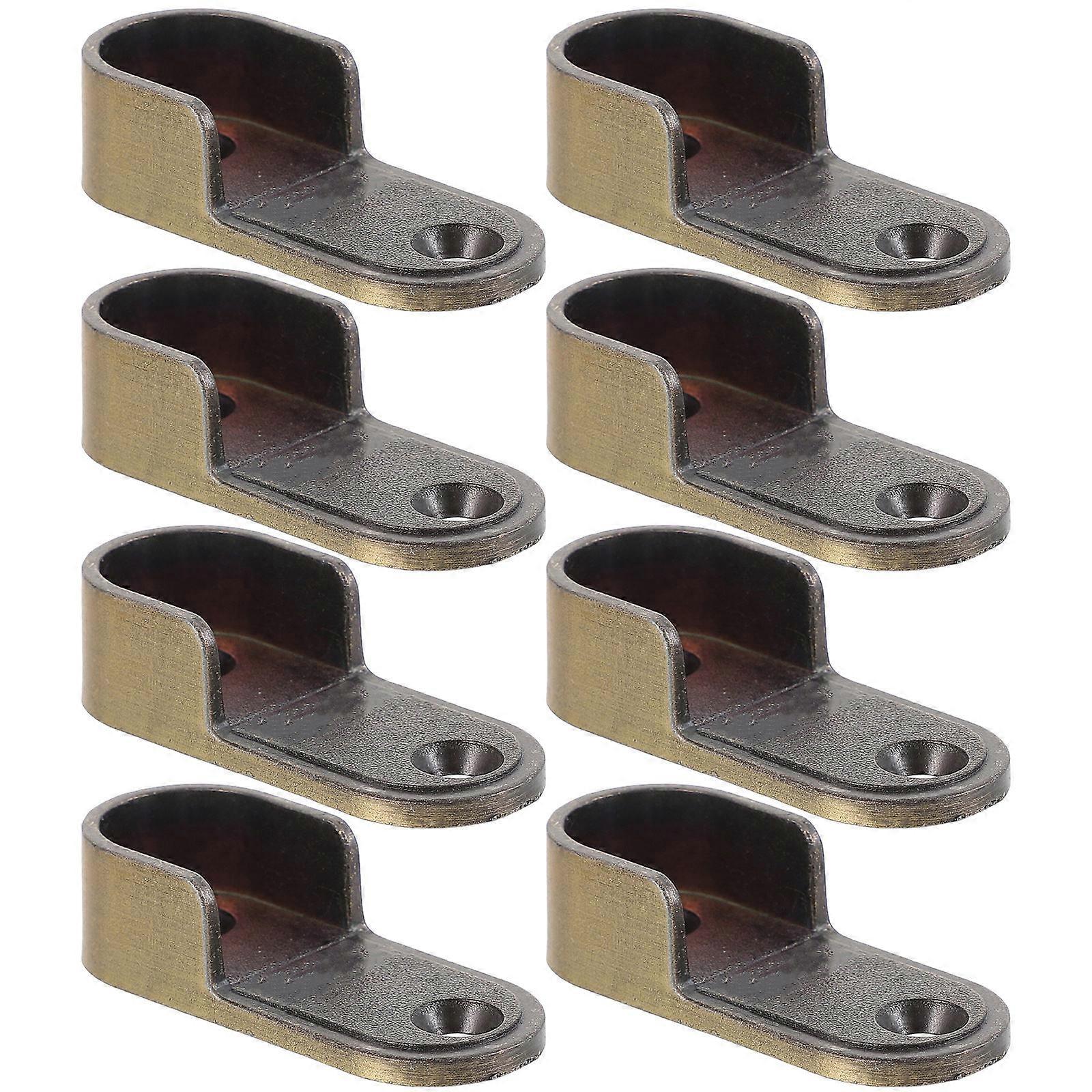 Closet Rod Holders Supports Closet Rod Socket Flange Set 1Set Bronzed Finish