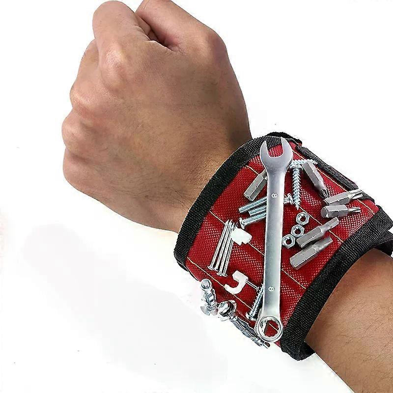 Magnetic Wristband for Holding Screws NailsDrilling Bits Wrist Tool Holder Belts with Strong Magnets Cool Gadgets for Men wome