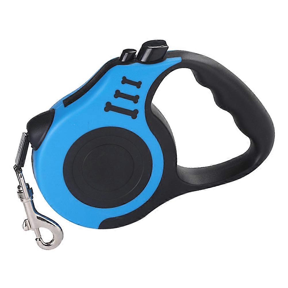 Pet Training Leash Automatic Retractable Dog Leash Blue Telescopic Rope 1Pcs